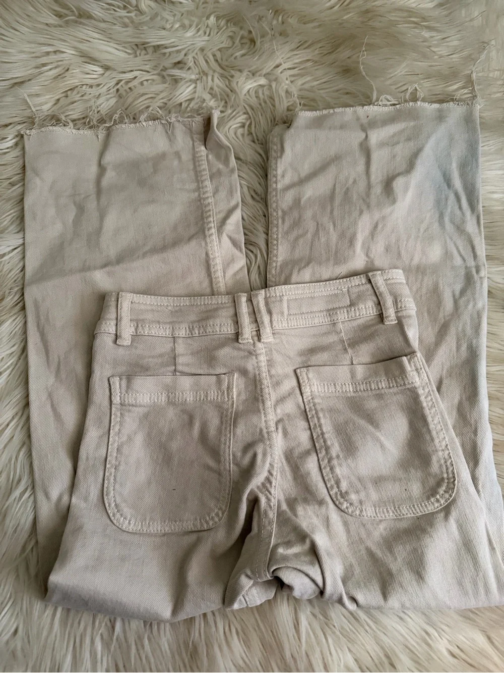 ZARA Girls Casual Beige Pants